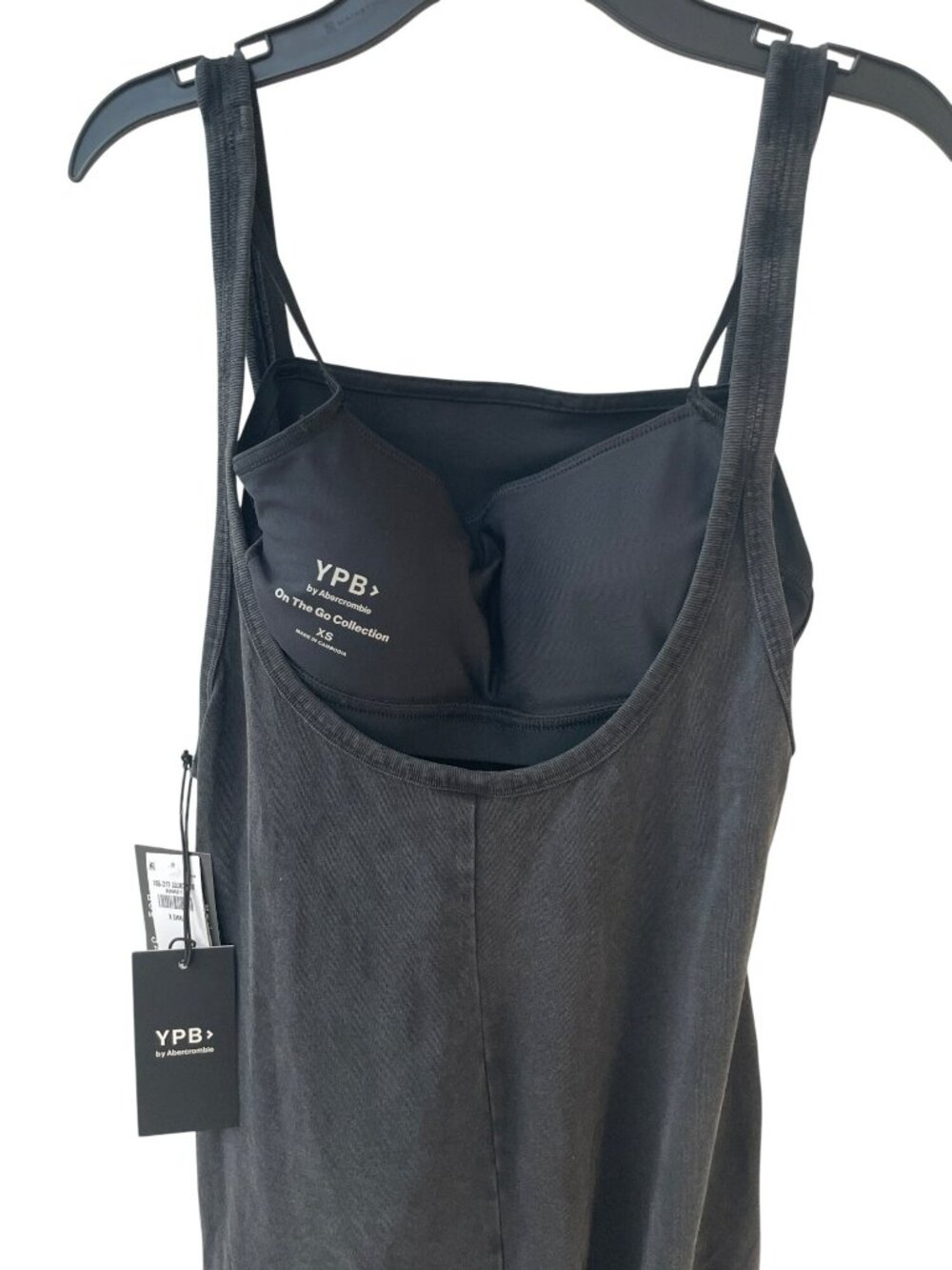 YPB By Abercrombie Black On The Go Overalls Jumpsuit Women's Sz XS MSRP$85 NWT - Picture 2 of 12